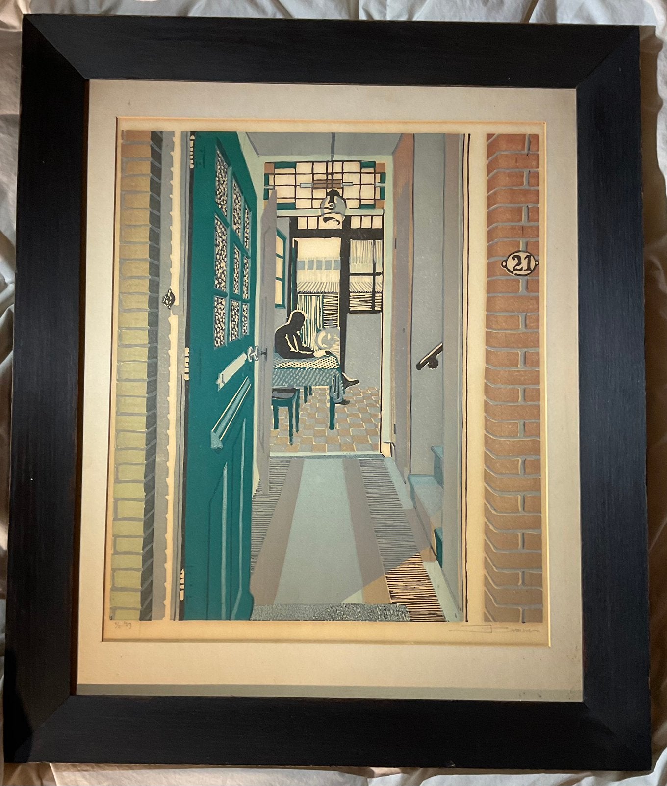 Mooie Litho, Antiek en Kunst, Ophalen of Verzenden
