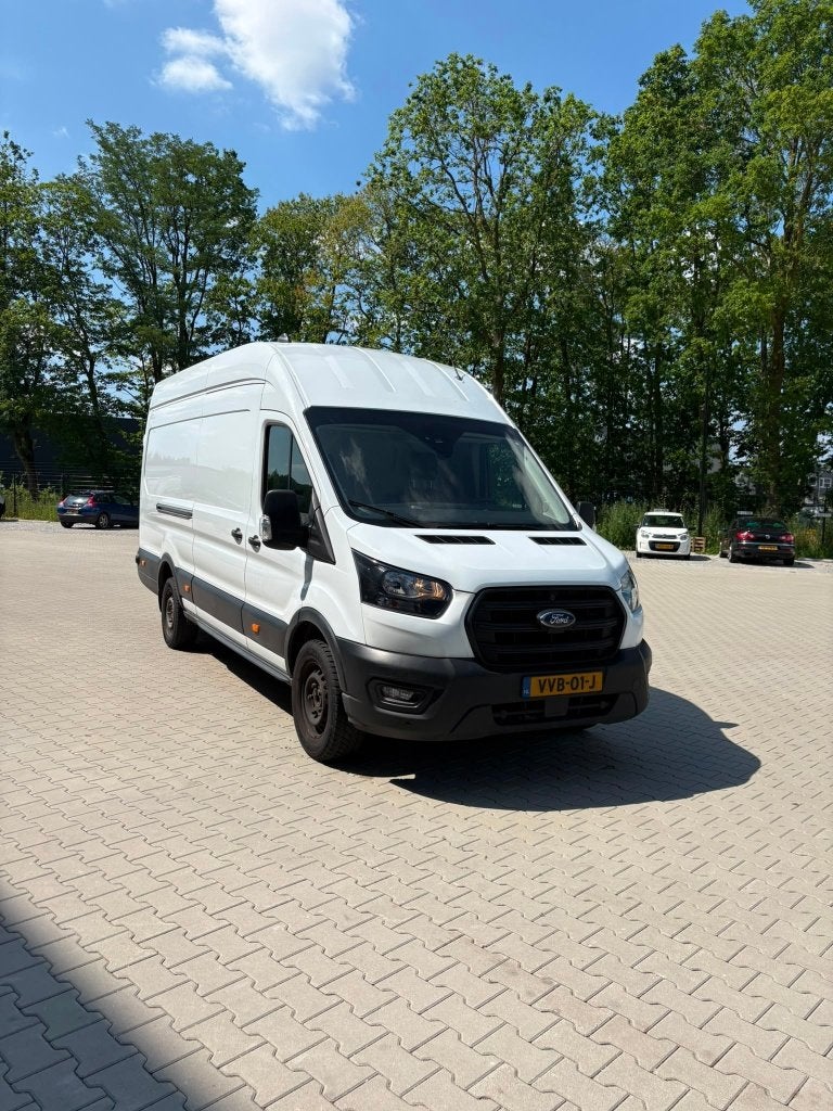 Ford Transit GB 350 L4h3 Tdci 130pk RWD 2023 Wit, Auto's, Bestelauto's, 4 cilinders, 129 pk, Wit, Bedrijf