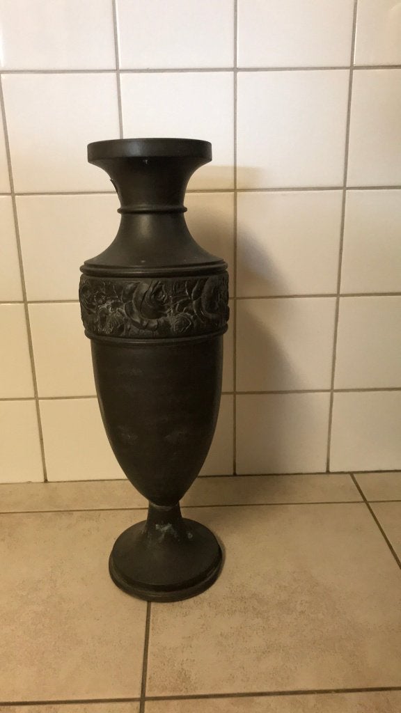 koperen vaas 52 cm hoog, Huis en Inrichting, Ophalen of Verzenden, Gebruikt, Metaal, 72 cm