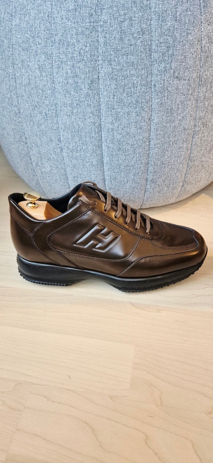 Nieuwe Hogan Leren Sneakers - Bruin, Kleding | Heren, Ophalen, Bruin, Hogan, Nieuw