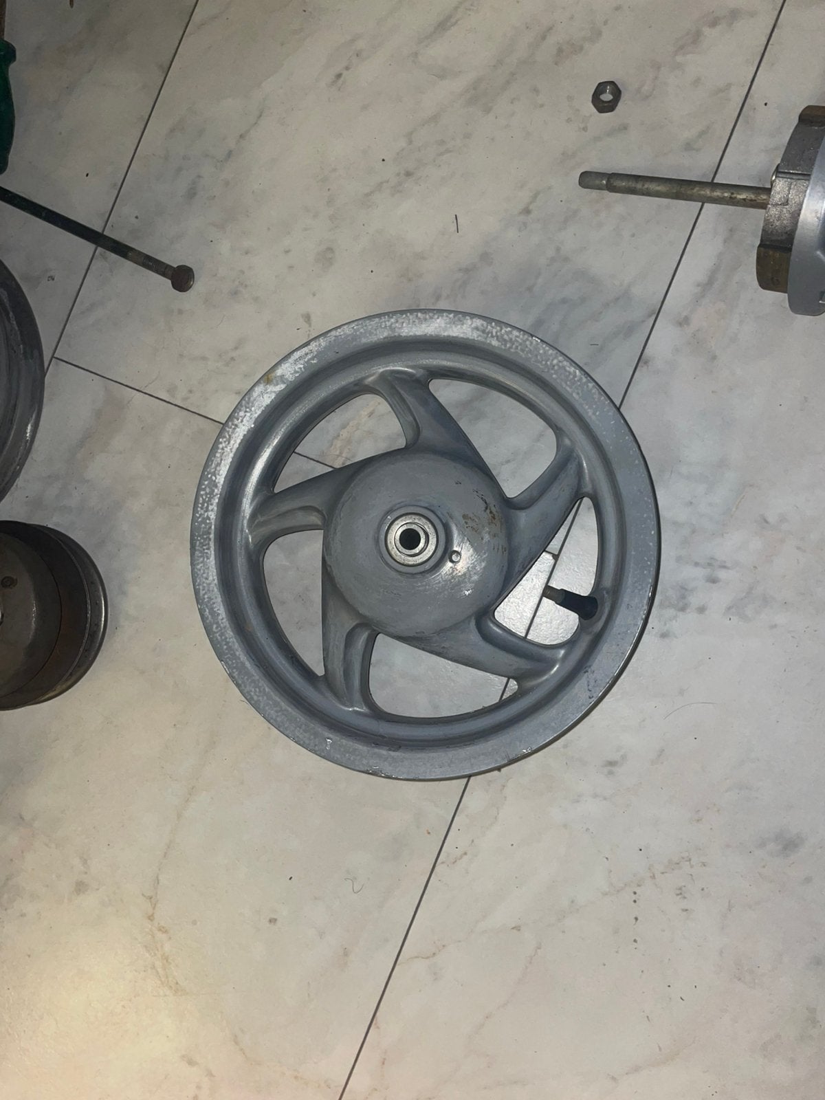 Piaggio Zip type 2 voorwiel compleet, Ophalen of Verzenden, Gebruikt, Overige typen