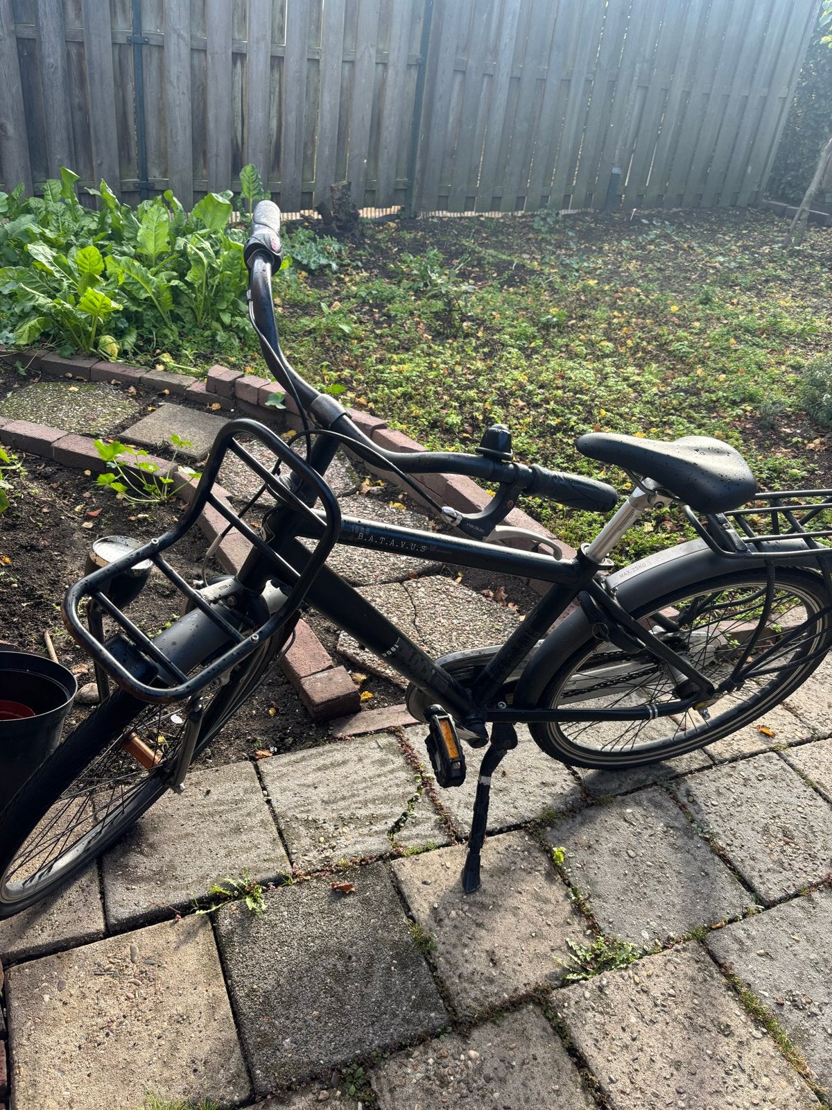 Batavus herenfiets met Voordrager - Gebruikt, Fietsen en Brommers, Terugtraprem, Gebruikt, Versnellingen, Batavus