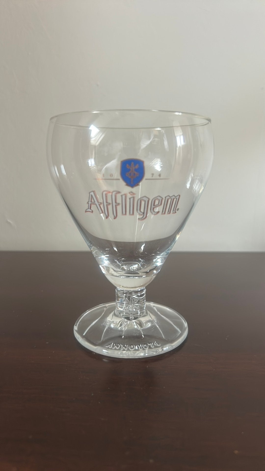Affligem bierglas, kelk model, Ophalen of Verzenden, Zo goed als nieuw, Glas of Glazen, Overige merken