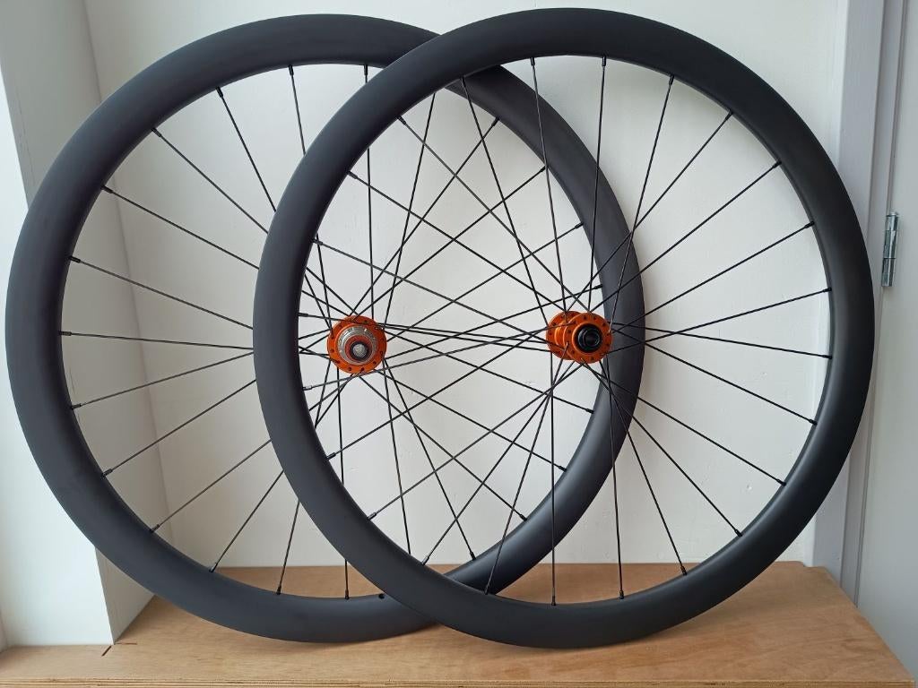 Wielset Race Carbon 40mm hoog Erase XDR navenset oranje, Wiel, Nieuw, Ophalen of Verzenden, Andless