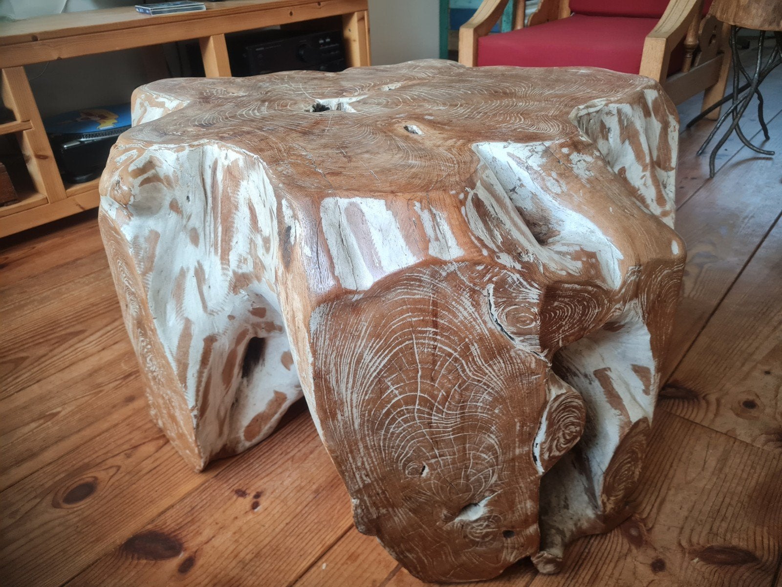 Robuuste boomstronk - salontafel, Huis en Inrichting, Ophalen, Gebruikt, 50 tot 100 cm, 50 tot 100 cm