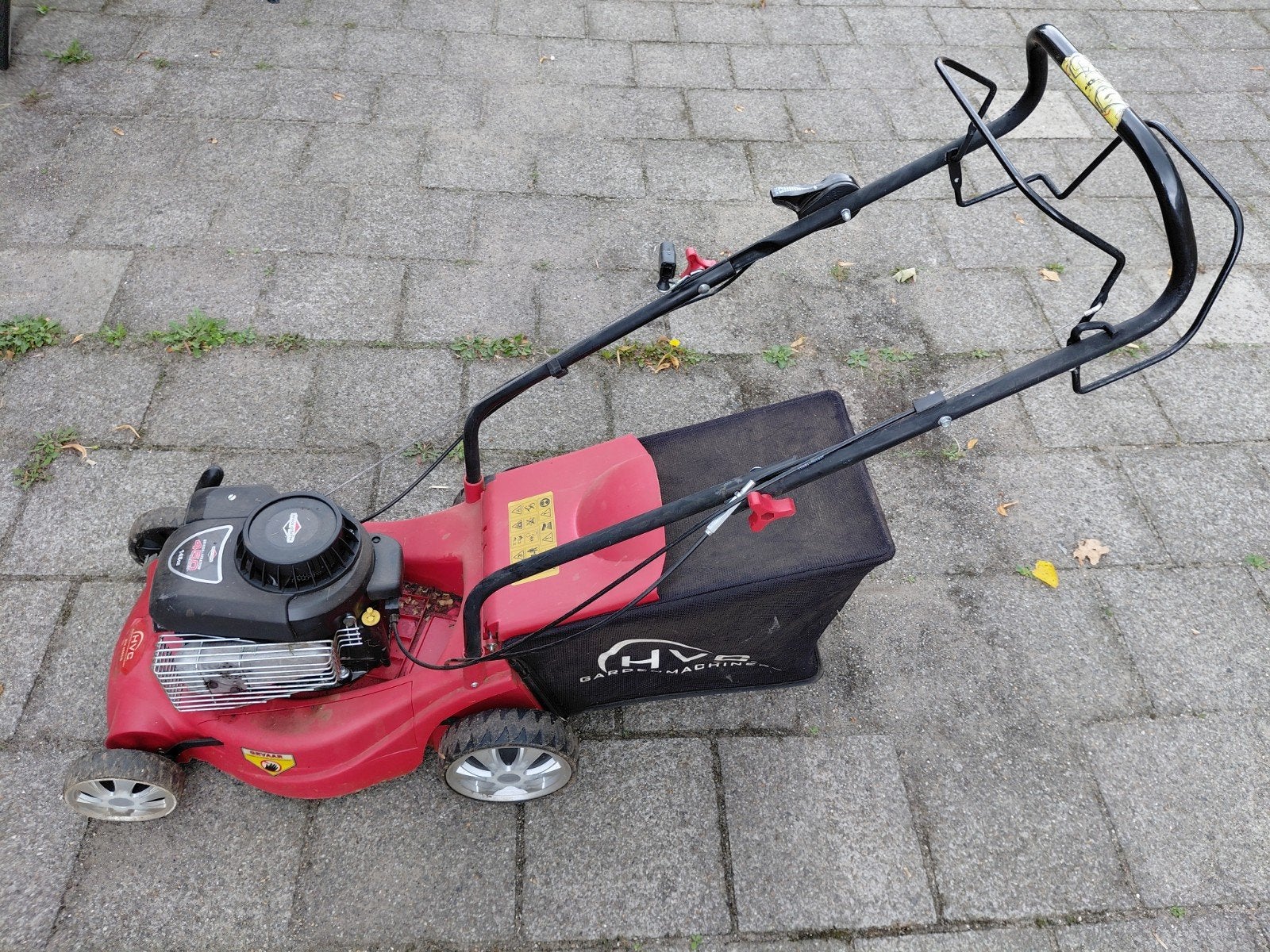 HVC Benzine Grasmaaier met Opvangzak - Gebruikt, Ophalen, Cirkelmaaier, Gebruikt, HVC