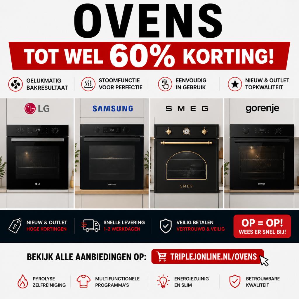 Ovens tot 60% korting | LG Samsung SMEG Gorenje, Ophalen, Samsung, 60 cm of meer, Zo goed als nieuw