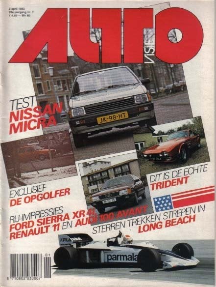 Autovisie 7 1983 : Audi 100 Avant - Ford Sierra XR4i - AMC, Ophalen of Verzenden, Gelezen, Algemeen
