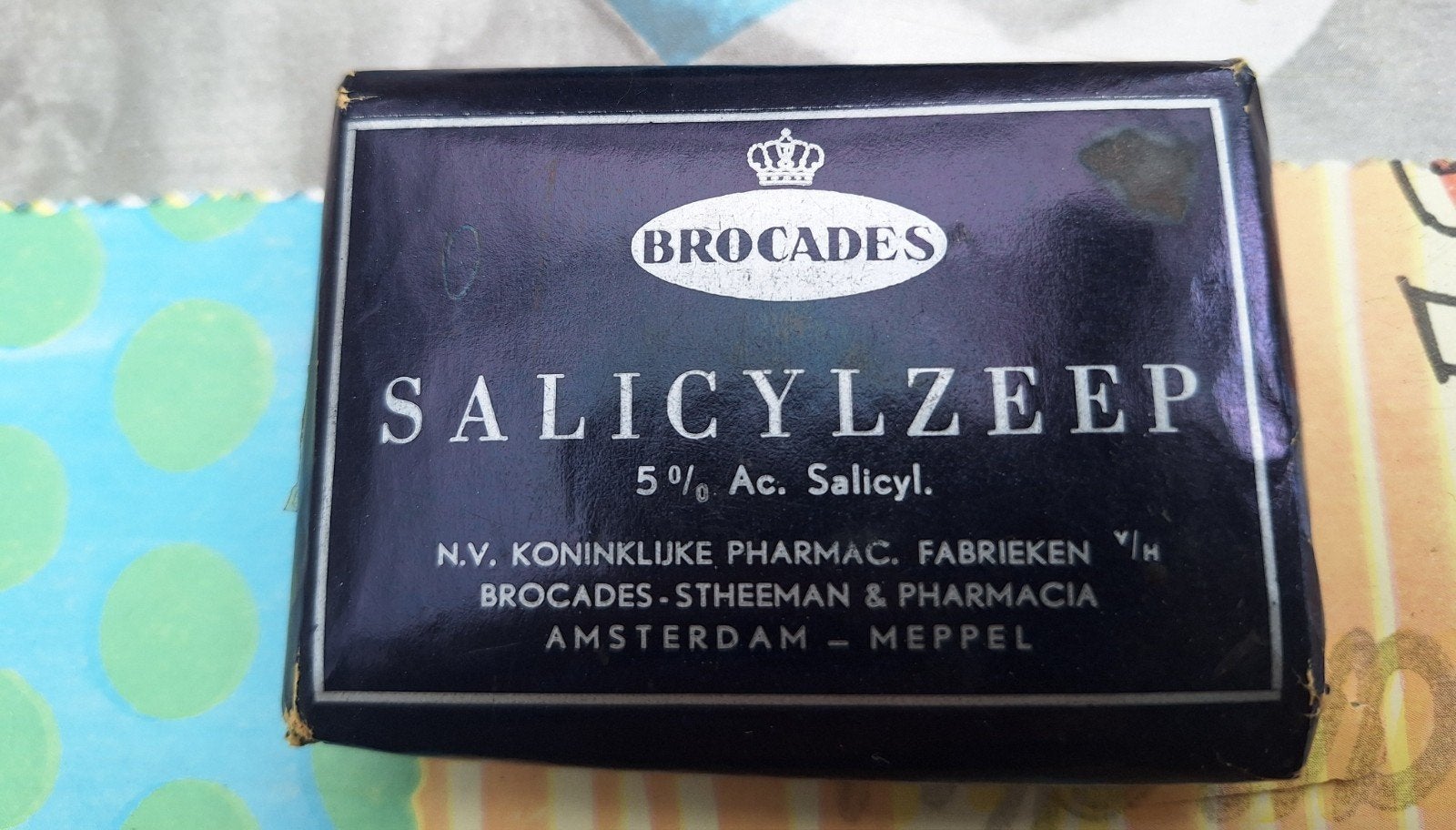 Vintage Brocades Salicylzeep & Ichthyolzeep - Ongebruikt, Ophalen of Verzenden