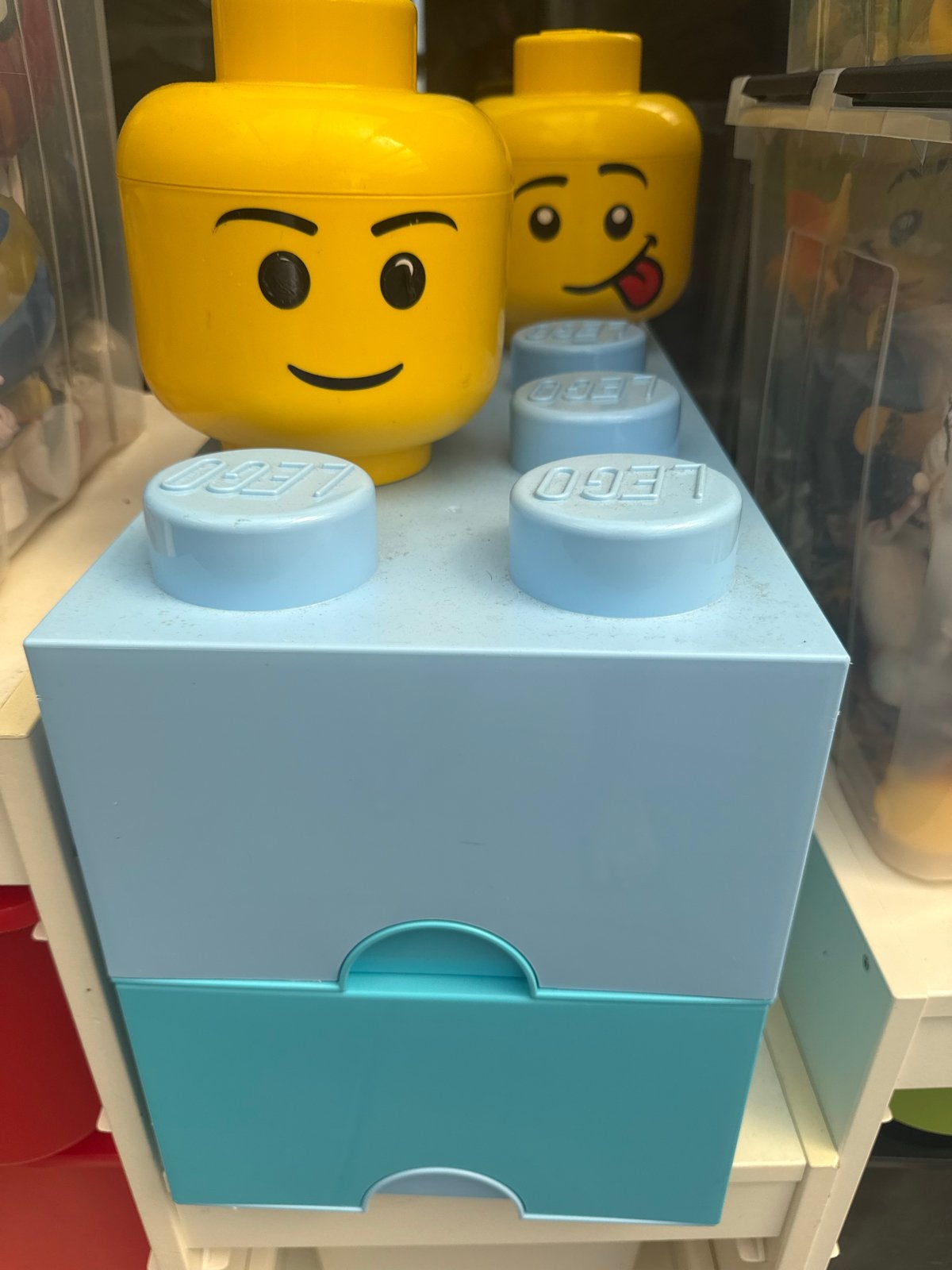 2x LEGO Duplo opbergdozen gevuld met Duplo blokken, Kinderen en Baby's, Speelgoed | Duplo en Lego, Ophalen, Gebruikt, Duplo, Losse stenen
