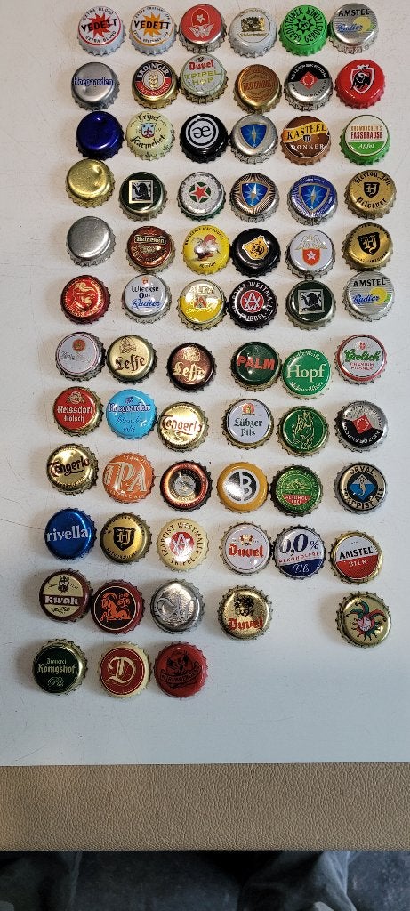 lot kroonkurken, Ophalen of Verzenden, Gebruikt, Viltje(s), Overige merken