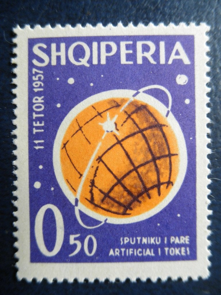 Postzegels Albanië 1962 nr. 663 ruimtevaart - cw 0,50 postfr, Ophalen of Verzenden, Overige landen, Postfris