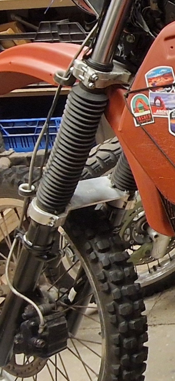 HRT Voorvork stabilisator 41mm Suzuki DR, Ophalen of Verzenden, Gebruikt