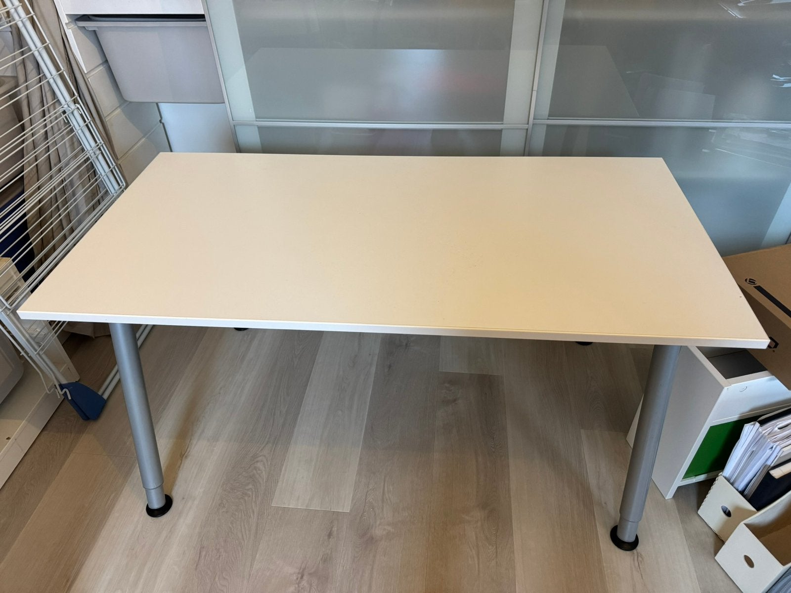 Ikea bureau wit Galant 60x120m, Ophalen, Gebruikt, 120 cm, IKEA