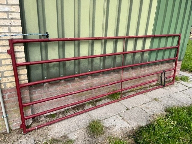 staal verzinkt landhek, Tuin en Terras, Ophalen, Gebruikt, 100 tot 150 cm, IJzer