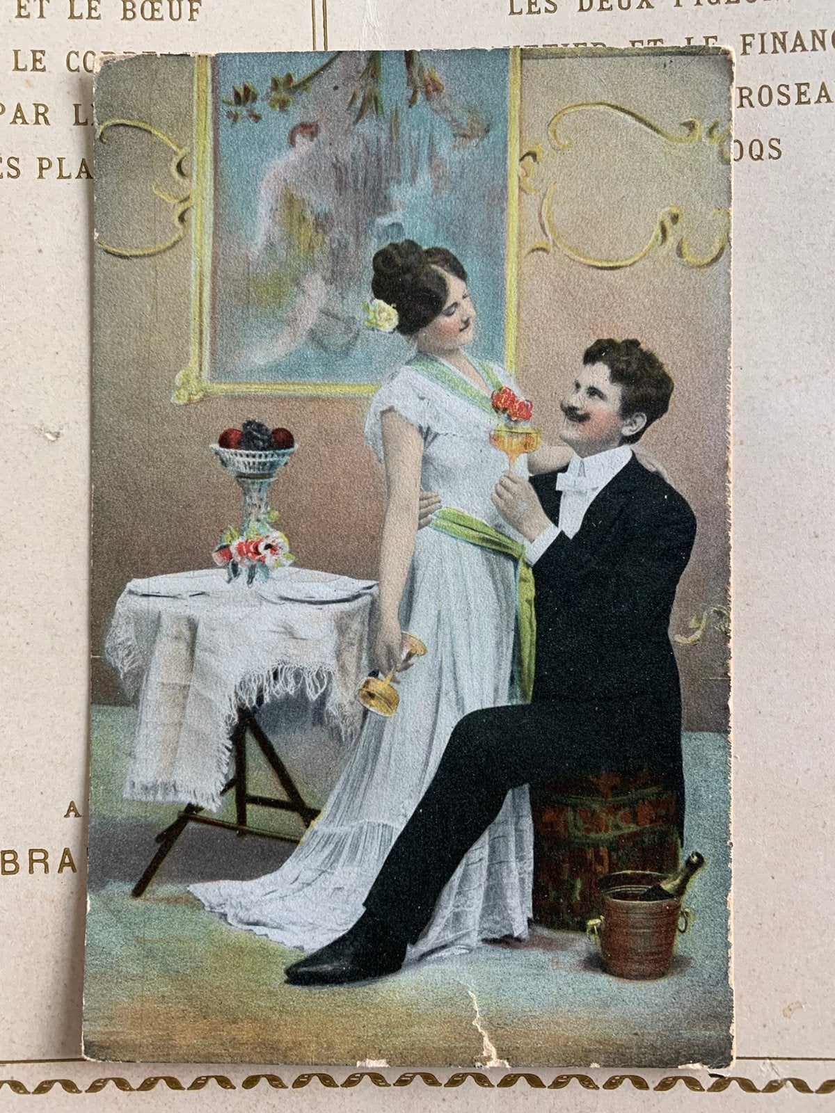 Champagne - Romantiek, Ophalen of Verzenden, Voor 1920, Ongelopen, Overige thema's