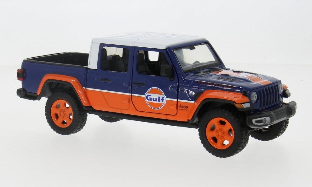 Jeep Gladiator Rubicon, 2021, Gulf, Hobby en Vrije tijd, Modelauto's | 1:24, Auto, Motormax, Mototmax, Nieuw