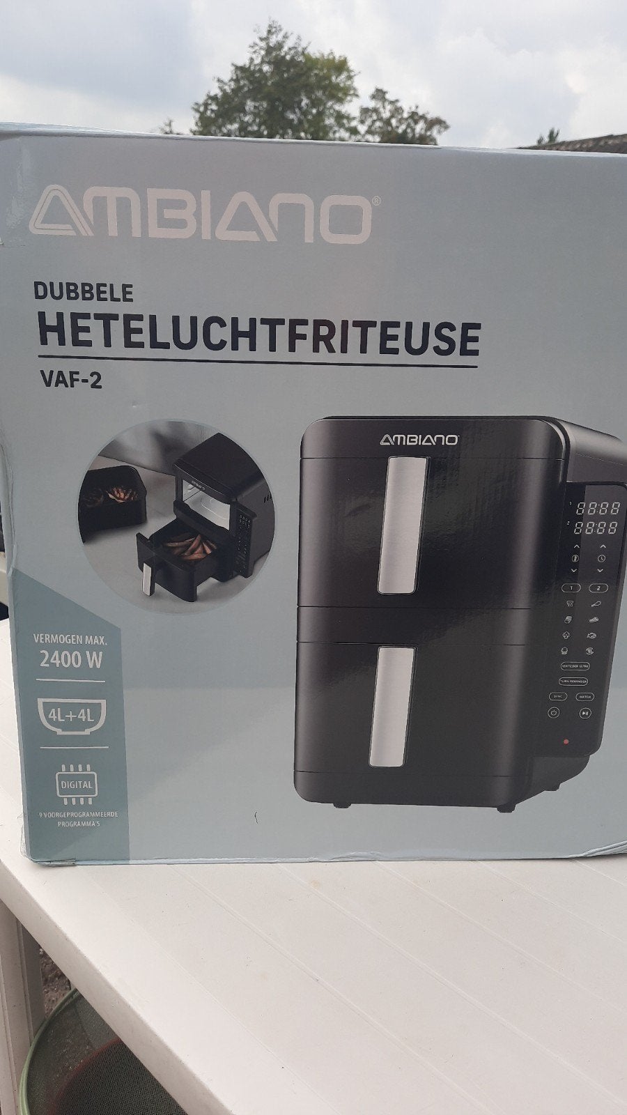 Ambiano Vertical Air Fryer (model VAF-2), Ophalen, Zo goed als nieuw, Airfryer, 1000 t/m 1499 gram