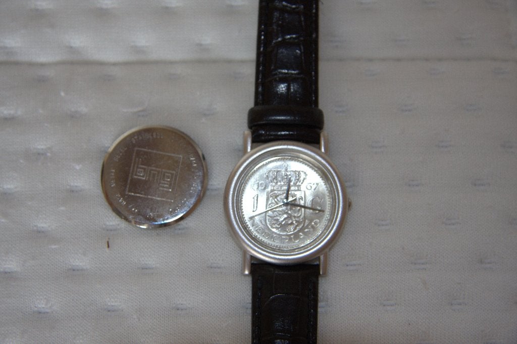 Horloge, Overige merken, Leer, Staal, Polshorloge