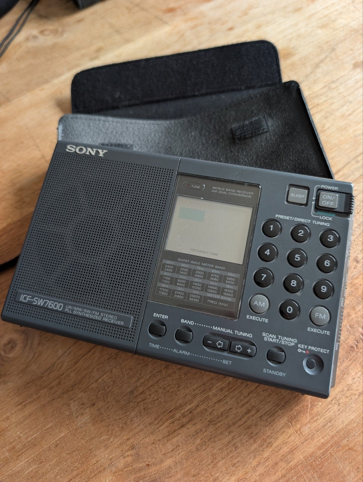Sony ICF-SW7600 Wereldontvanger met origineel tasje, Ophalen of Verzenden, Gebruikt, Wereldontvanger