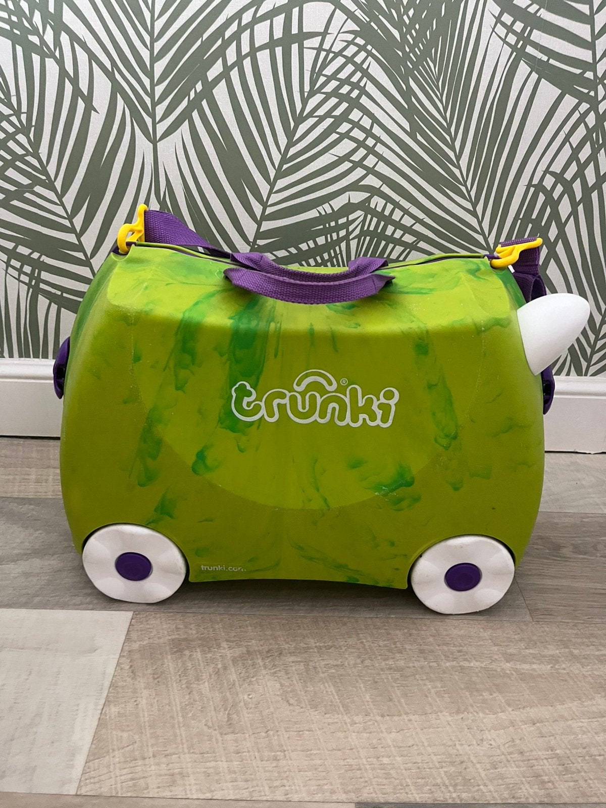 Trunki koffertje monster., Sieraden, Tassen en Uiterlijk, Koffers, Hard kunststof, Minder dan 50 cm, Ophalen of Verzenden, Zo goed als nieuw