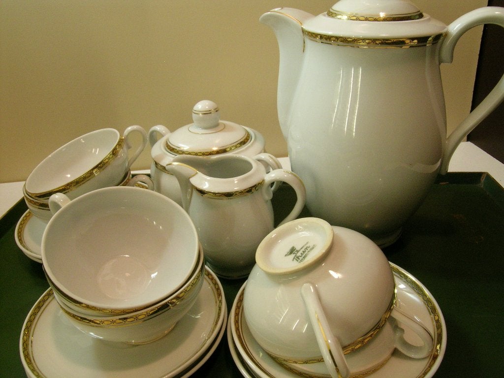 Thun porselein vintage Espresso / Mokka servies 6 pers., Ophalen of Verzenden