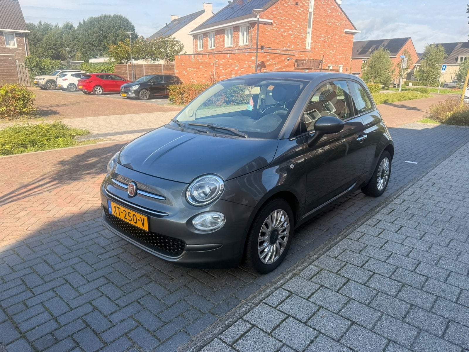 Fiat 500 1.2 2019 Grijs Carplay, Voorwielaandrijving, Stof, 1242 cc, 4 cilinders