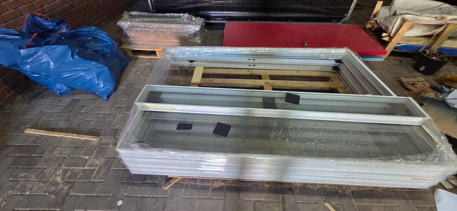 4cm dikke deuren met aluminium kozijnen en ramen, Ophalen, Gebruikt, 80 tot 100 cm, Overige typen