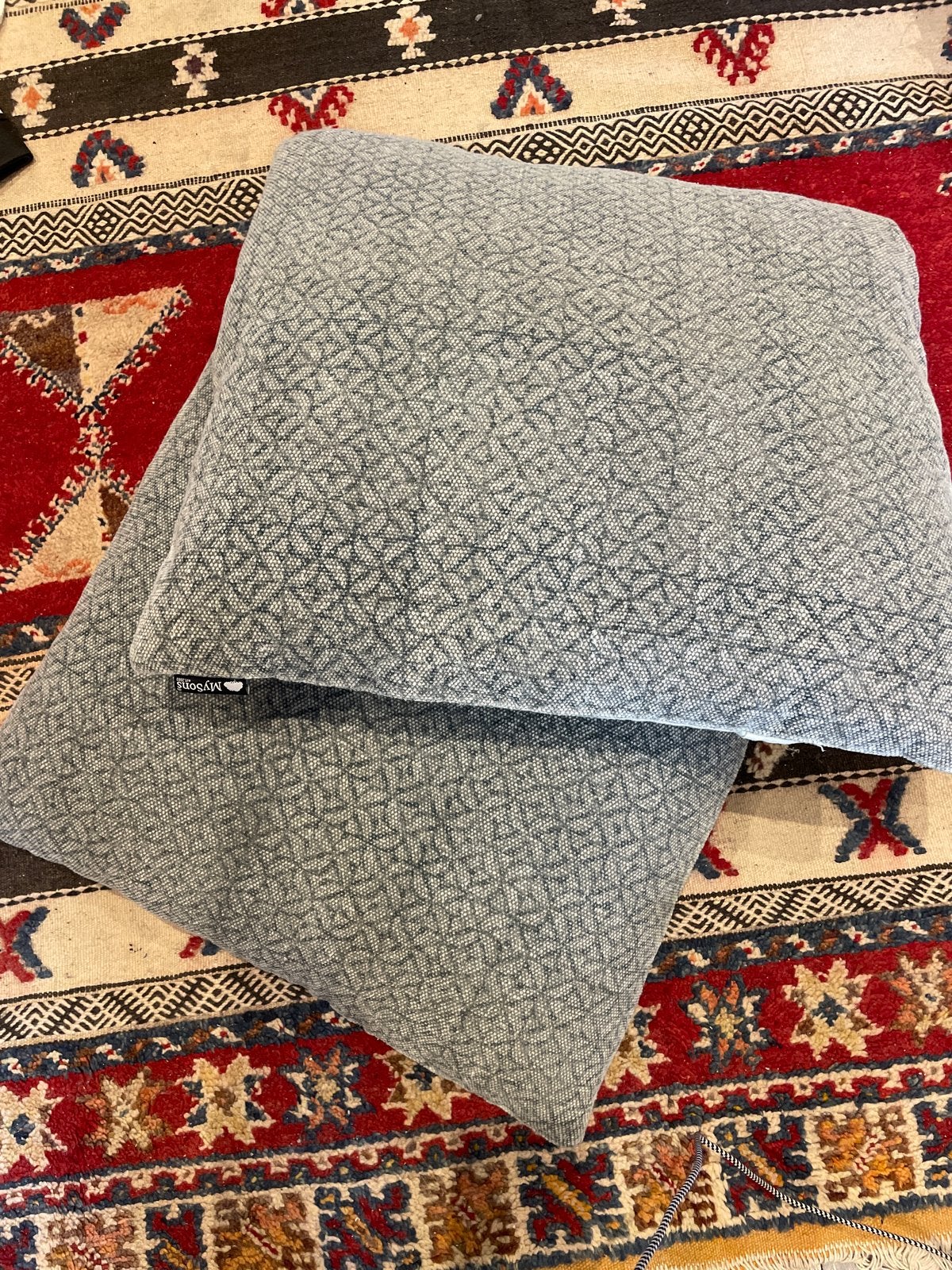 Sierkussens Mysons - Set van 2, 60cmx60cm, Ophalen, Gebruikt, Grijs, Vierkant