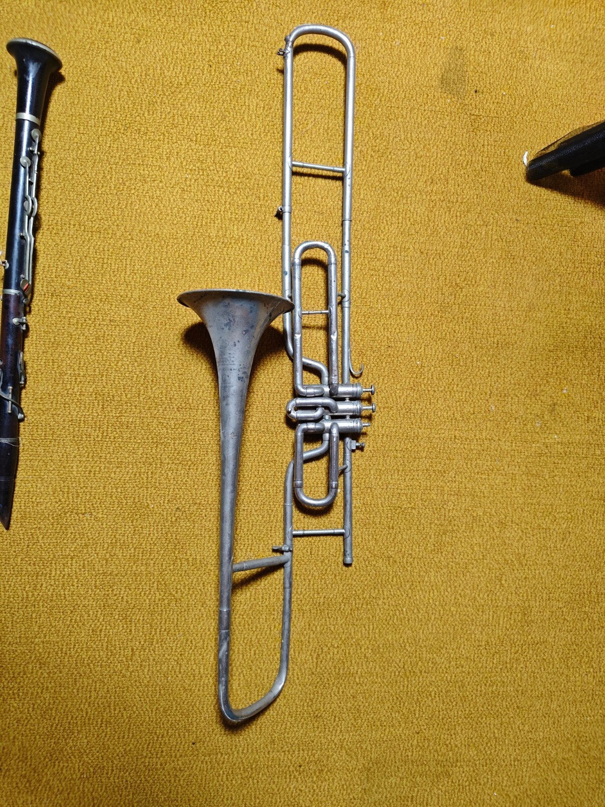 Oude trombone en klarinet, Ophalen, Gebruikt, Tenor