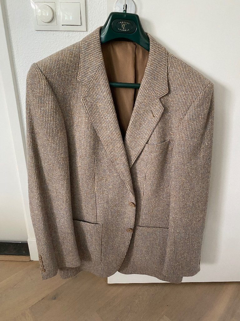 Heren colbert, Ophalen, Zo goed als nieuw, Maat 52/54 (L), Beige