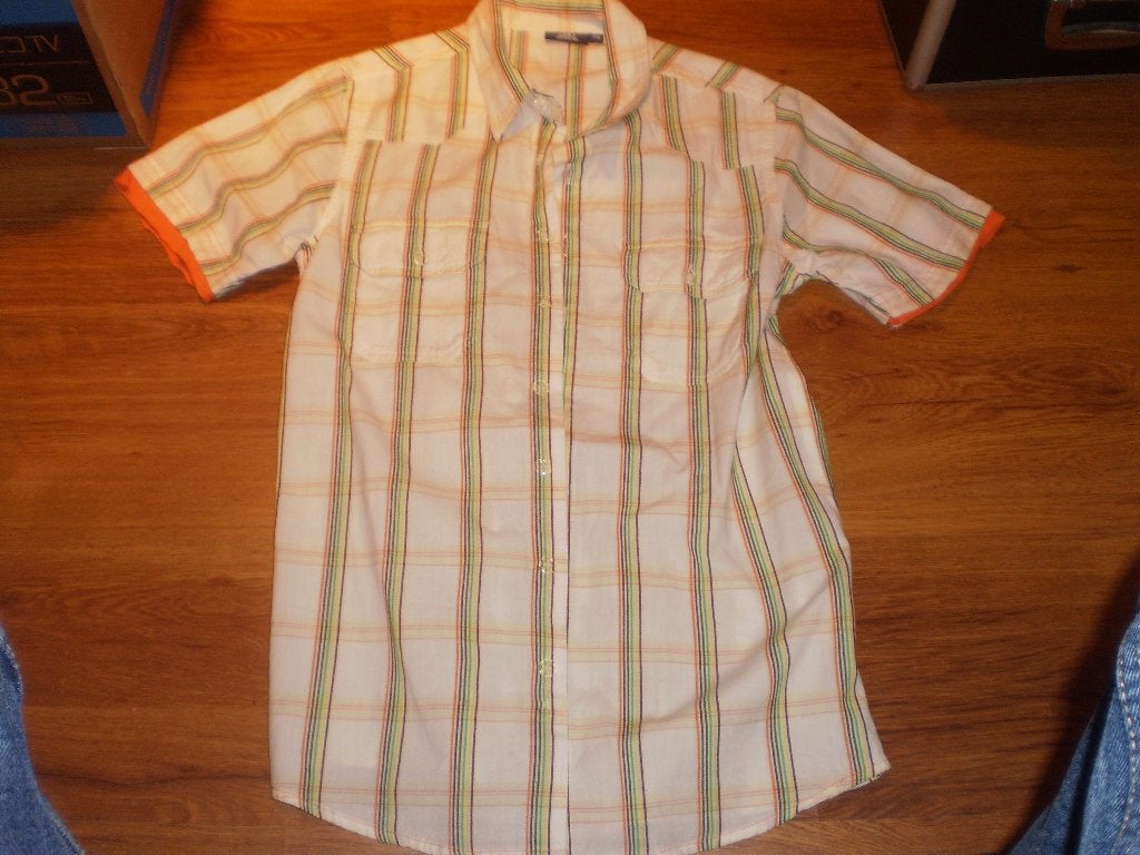 blouse wit met kleurtjes, Ophalen of Verzenden, Gebruikt, Jongen, Overhemd of Blouse