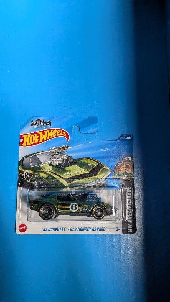 Hotwheels 68 Corvette gas monkey garage, Ophalen of Verzenden, Nieuw