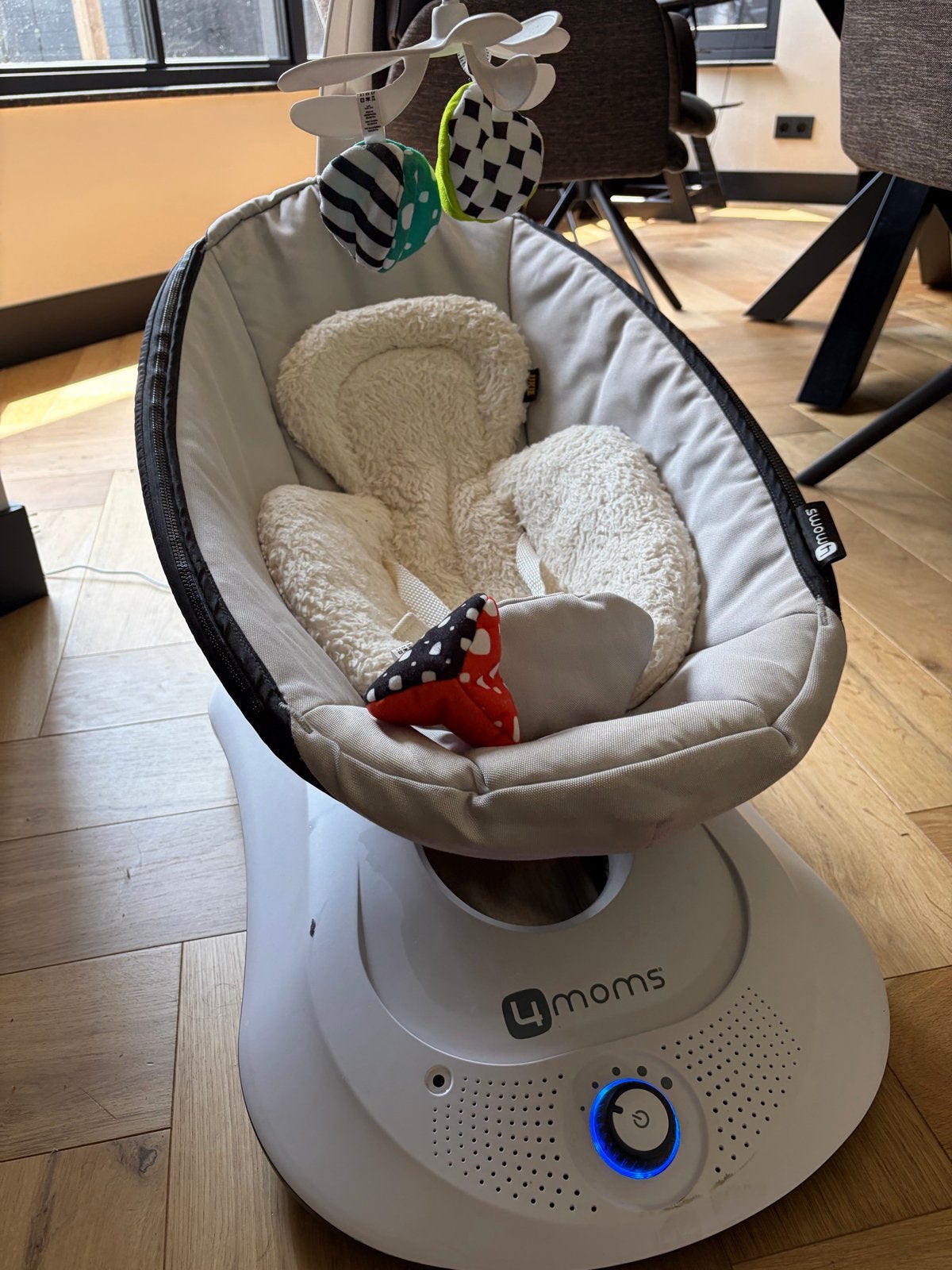 4moms rockaroo schommelstoel incl verkleiner, Overige merken, Verstelbaar, Schommelstoel, Ophalen of Verzenden