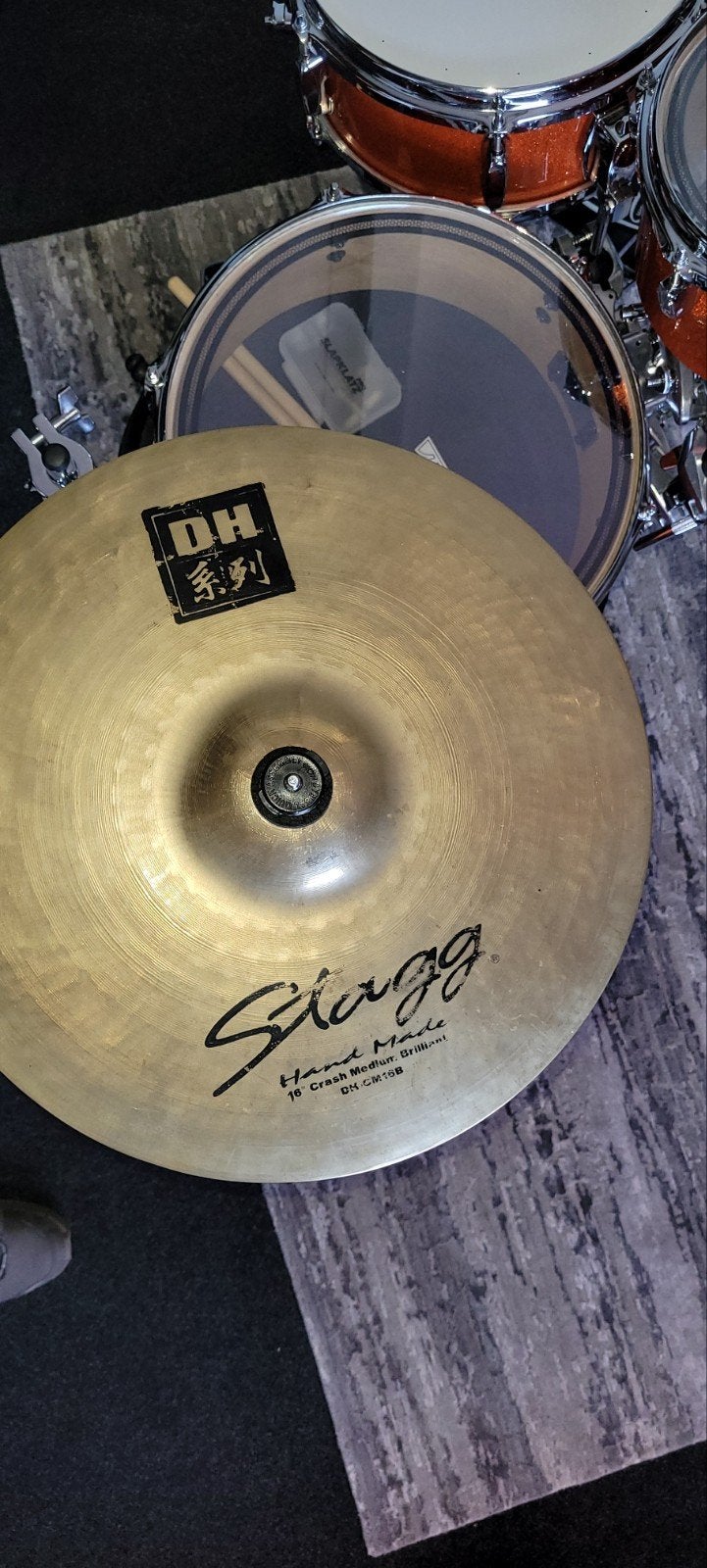 Stagg DH 16" Crash Medium Brilliant Cimbaal, Muziek en Instrumenten, Ophalen of Verzenden, Gebruikt, Overige merken