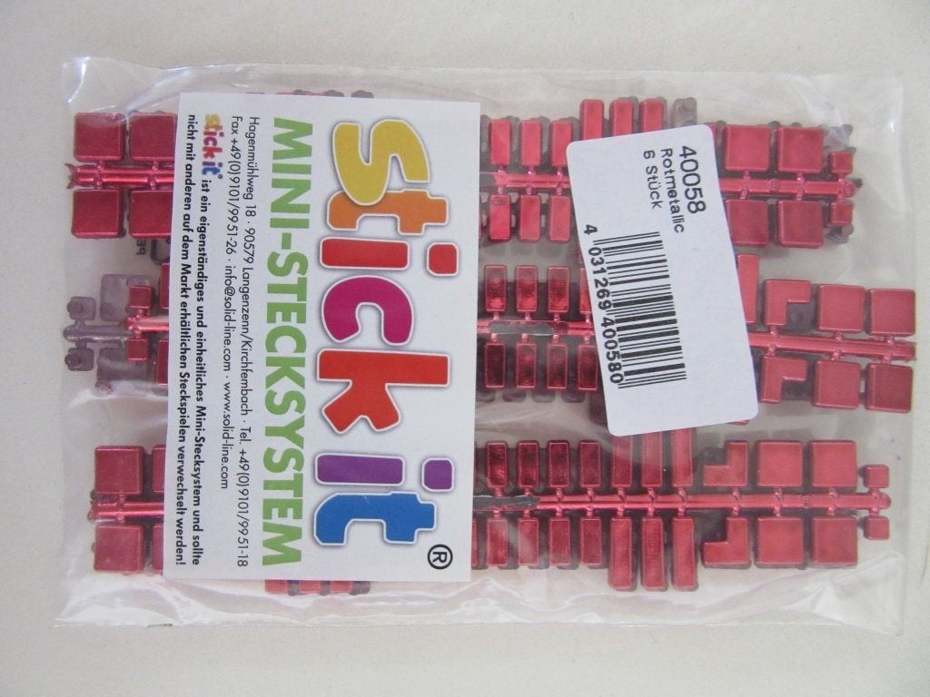 633Z6 METALLIC ROOD ministeck, 1 zakje 6 strips, of koop los, Nieuw, Ophalen of Verzenden, Losse ministeck of Strip, Feuchtmann GmbH