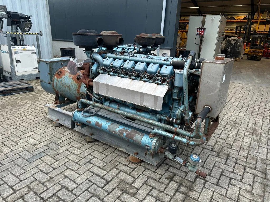 MWM TD 232 V12 Jeumont Schneider 215 kVA noodstroom generato, Ophalen of Verzenden