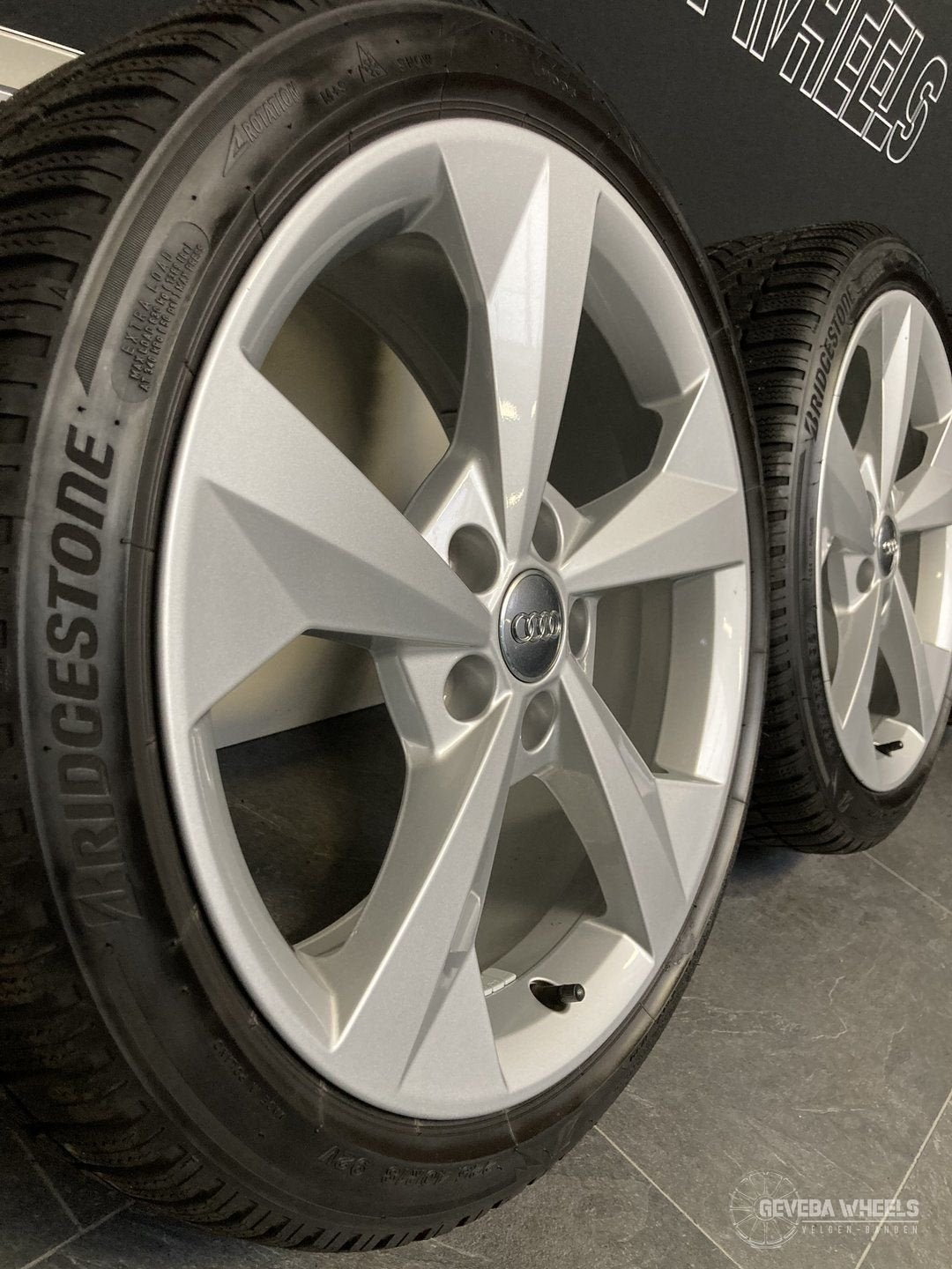18” originele Audi A3 8P 8V 8Y velgen + winterbanden 5x112, 18 inch, Gebruikt, -, -