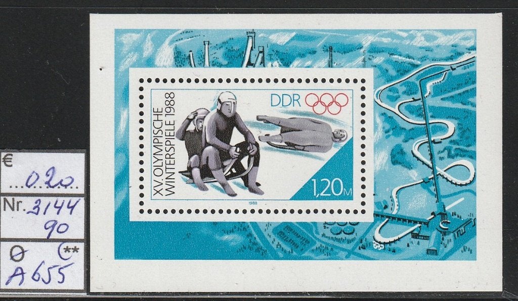 DDR Ol.Spelen '88 Blok 90 Michel 3144 Nr.A655p, Verzenden, DDR, Postfris