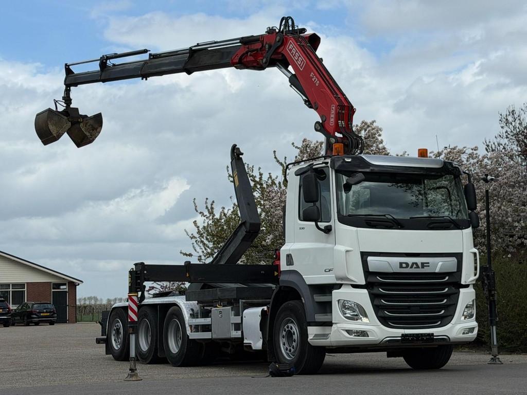 DAF CF530 8x4! TRIPLE!2023! KRAAN/HAAK!EURO6! TOP! DK1202, Auto's, Euro 6, Wit, Bedrijf, DAF