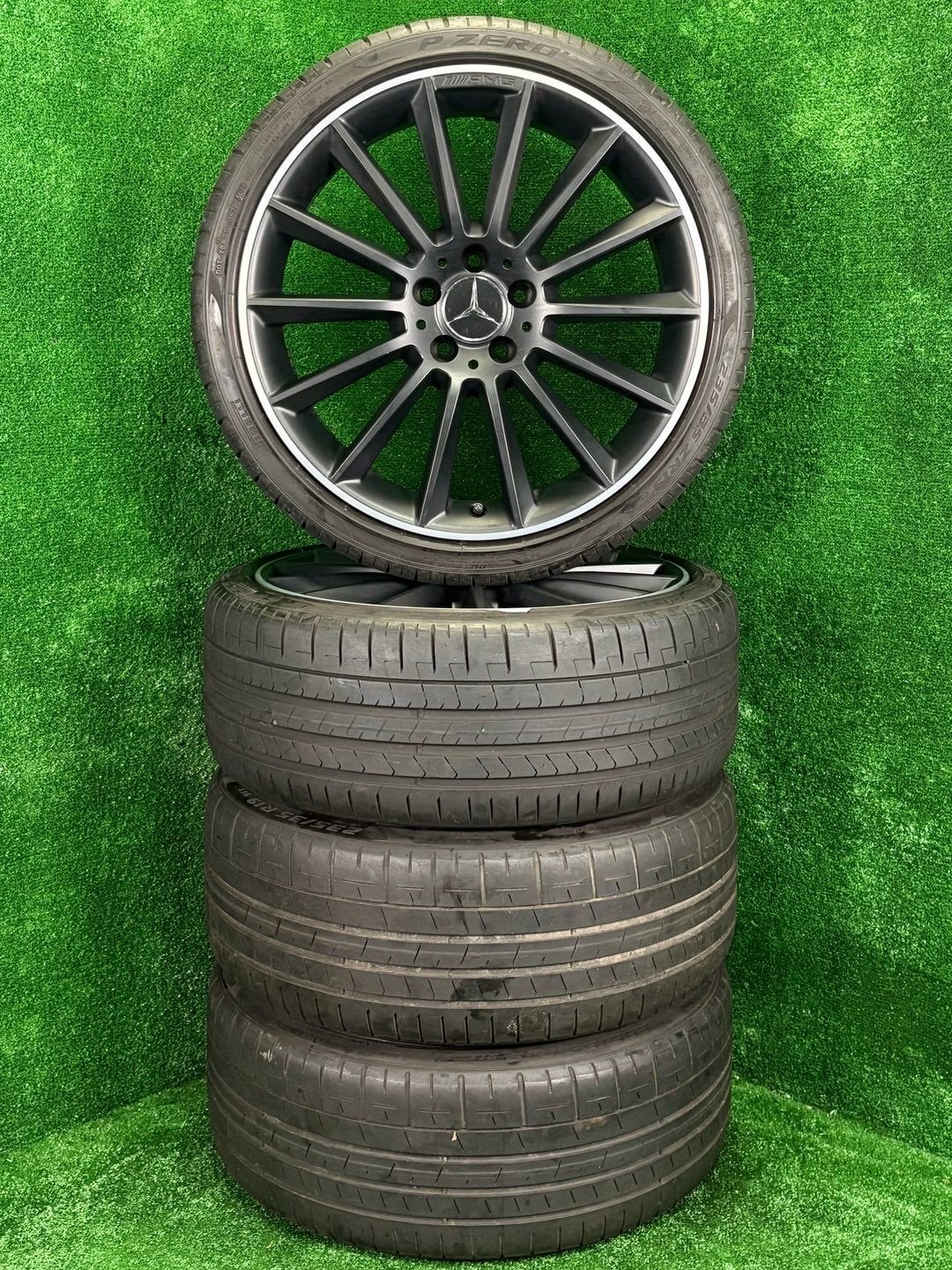 Originele 19 inch Mercedes A35 AMG velgen banden W177 C118, Auto-onderdelen, Banden en Velgen, 19 inch, Gebruikt, -, -