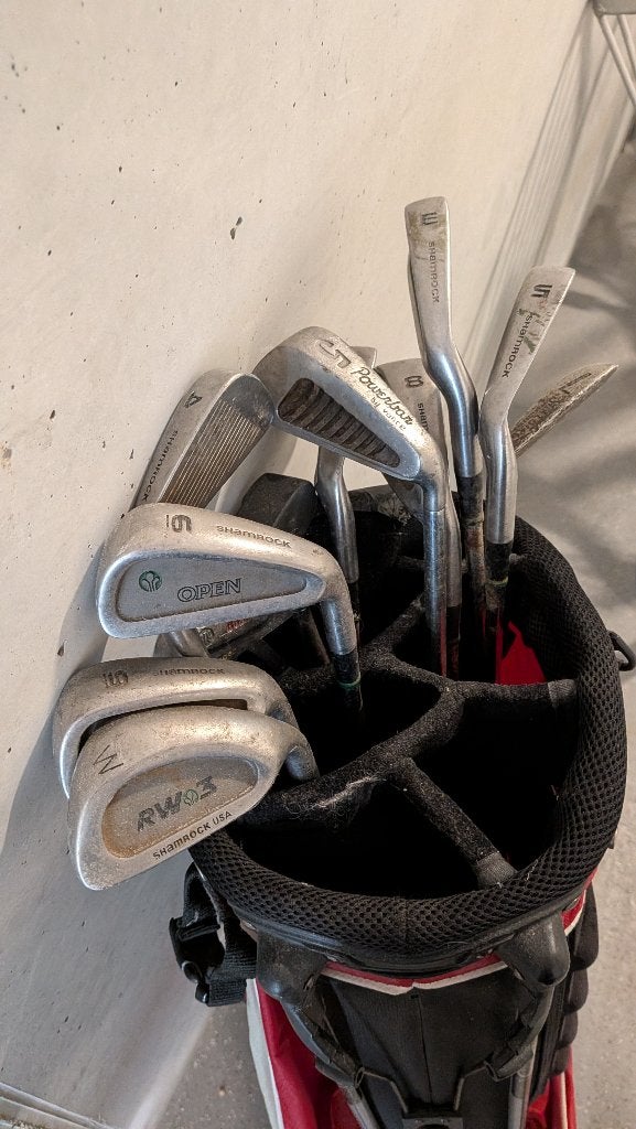 Golftas met golfclubs, Ophalen, Gebruikt, Tas, Mizuno
