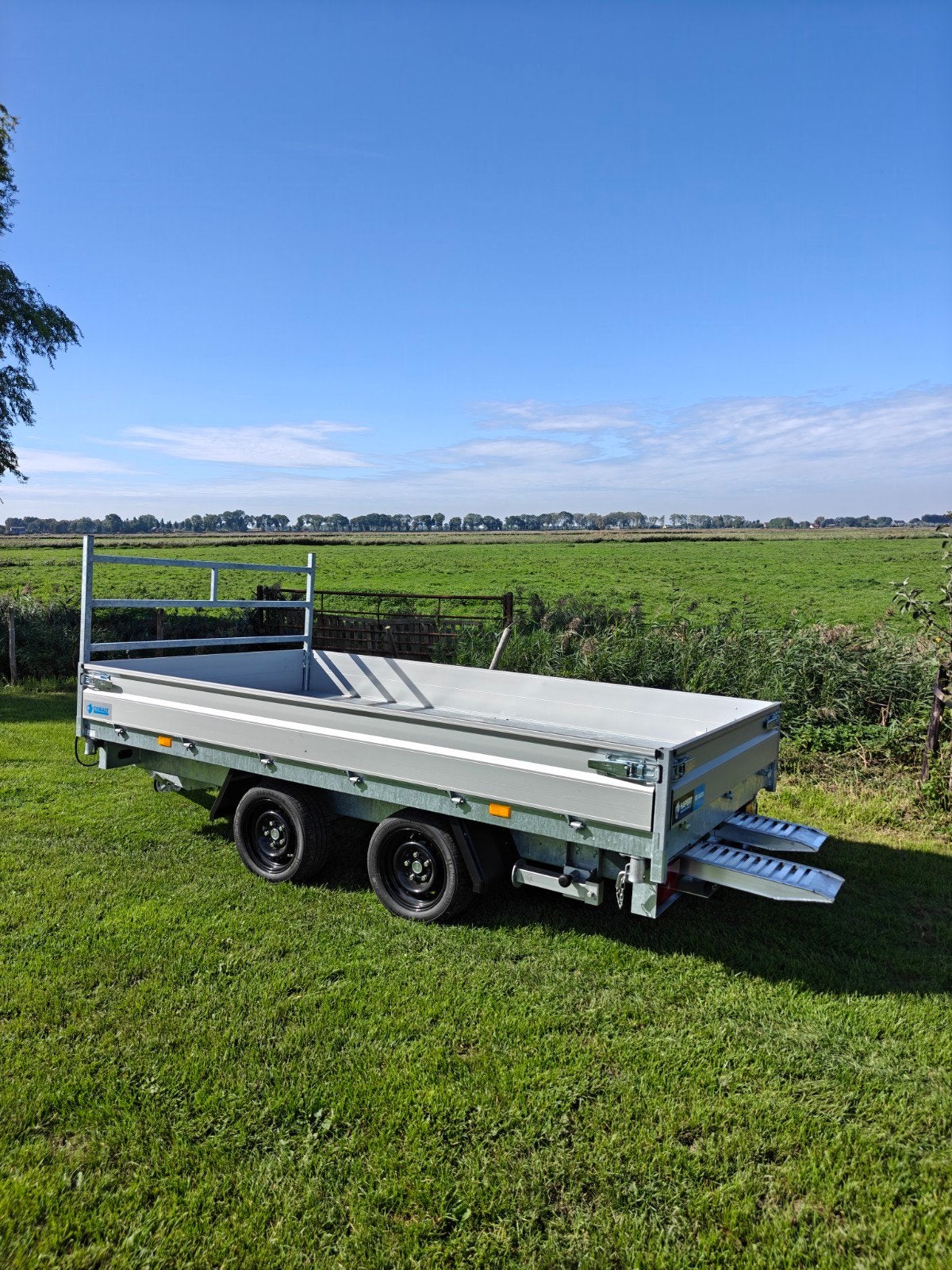 Demo Hapert kipper aanhanger 3000KG + rijplaten, Auto diversen, Ophalen of Verzenden, Zo goed als nieuw
