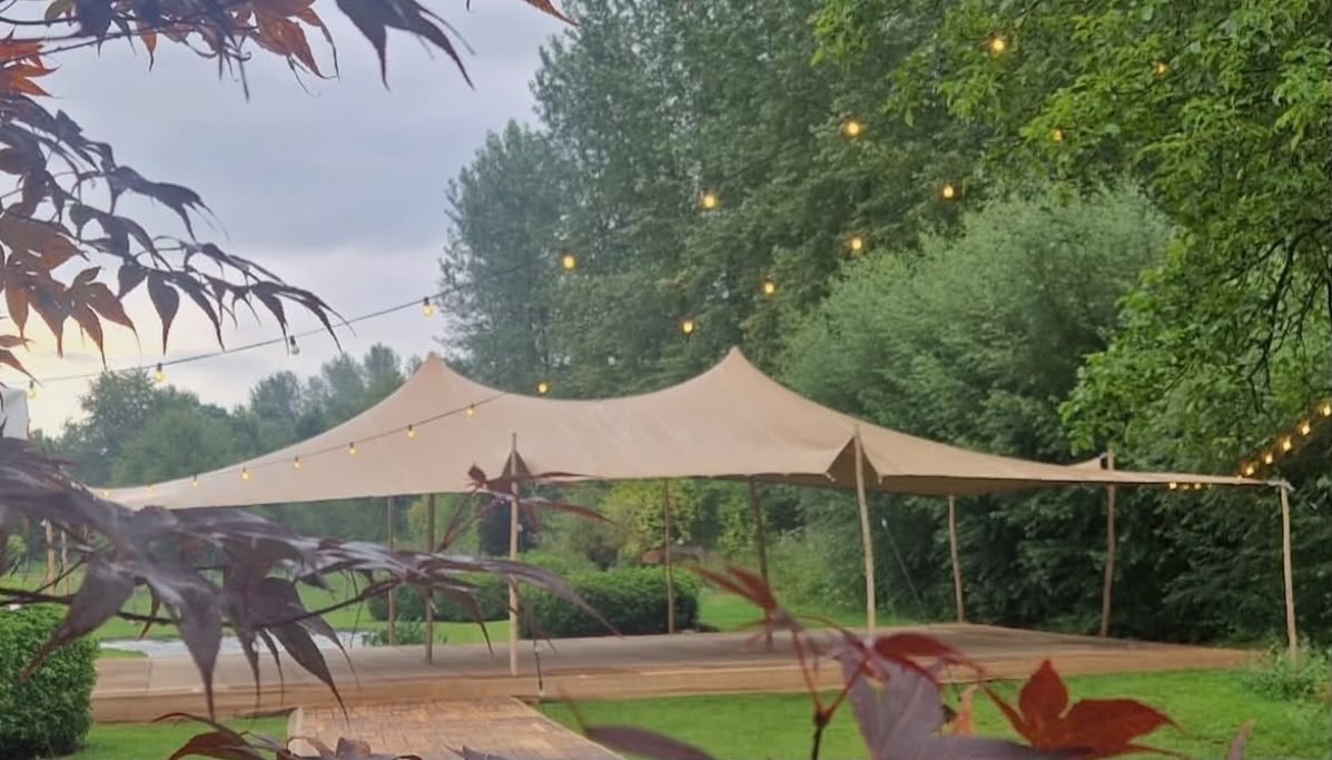 Stretchtent voor evenementen en feesten, Gebruikt, Overige typen, 6 meter of meer, 8 meter of meer