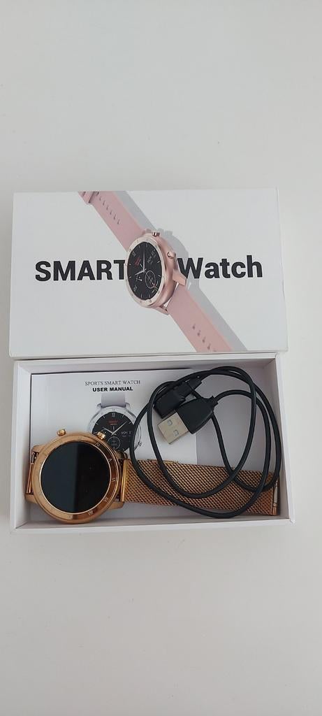 Stijlvolle Smartwatch Roségoud met Milanese Band, Android, Onbekend, Verzenden, Stappen