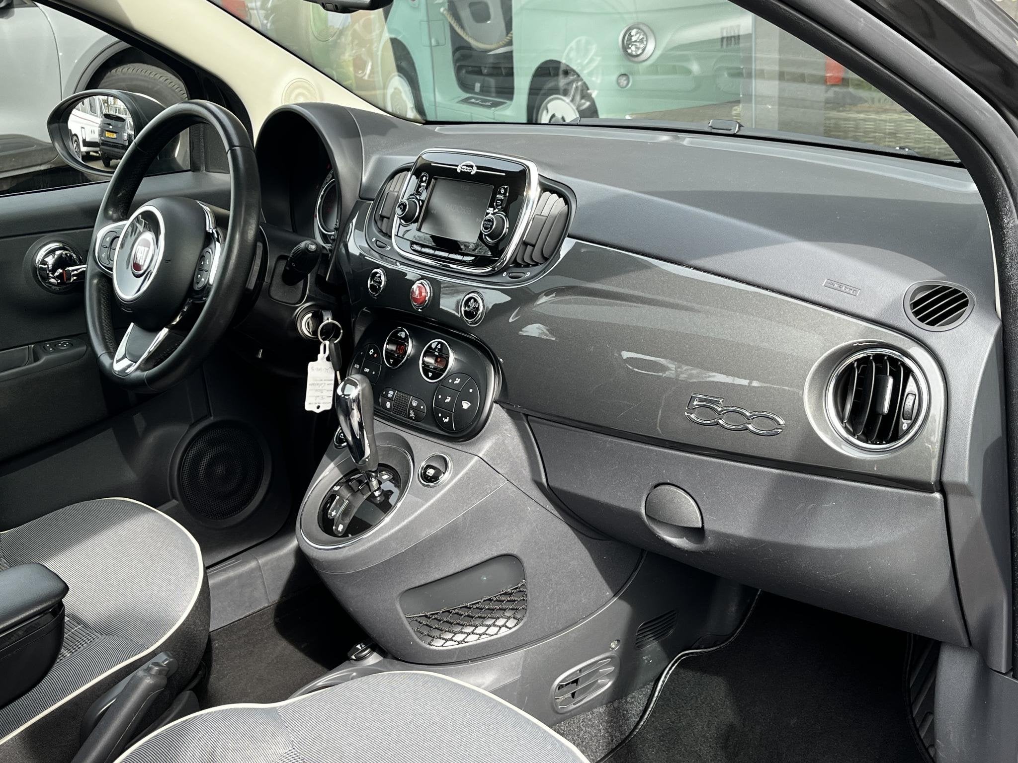 Fiat 500 0.9 TwinAir Turbo Lounge Automaat | Cruise Control, Auto's, Stof, Gebruikt, Origineel Nederlands, Bedrijf
