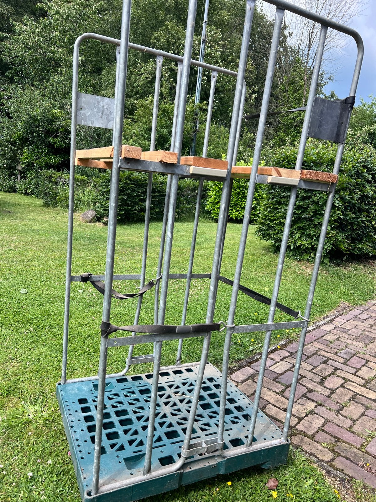 Rolcontainer / Trolley zwenkwieltjes, Doe-het-zelf en Verbouw, Transportwagens, 100 liter of meer, Ophalen, Gebruikt, Transportkar