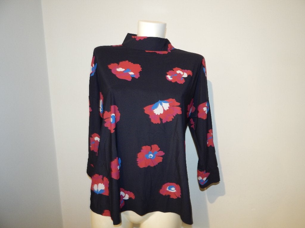 Studio Anneloes travel stof top bloemen print kolletje L, Studio Anneloes, Maat 42/44 (L), Zo goed als nieuw, Lange mouw