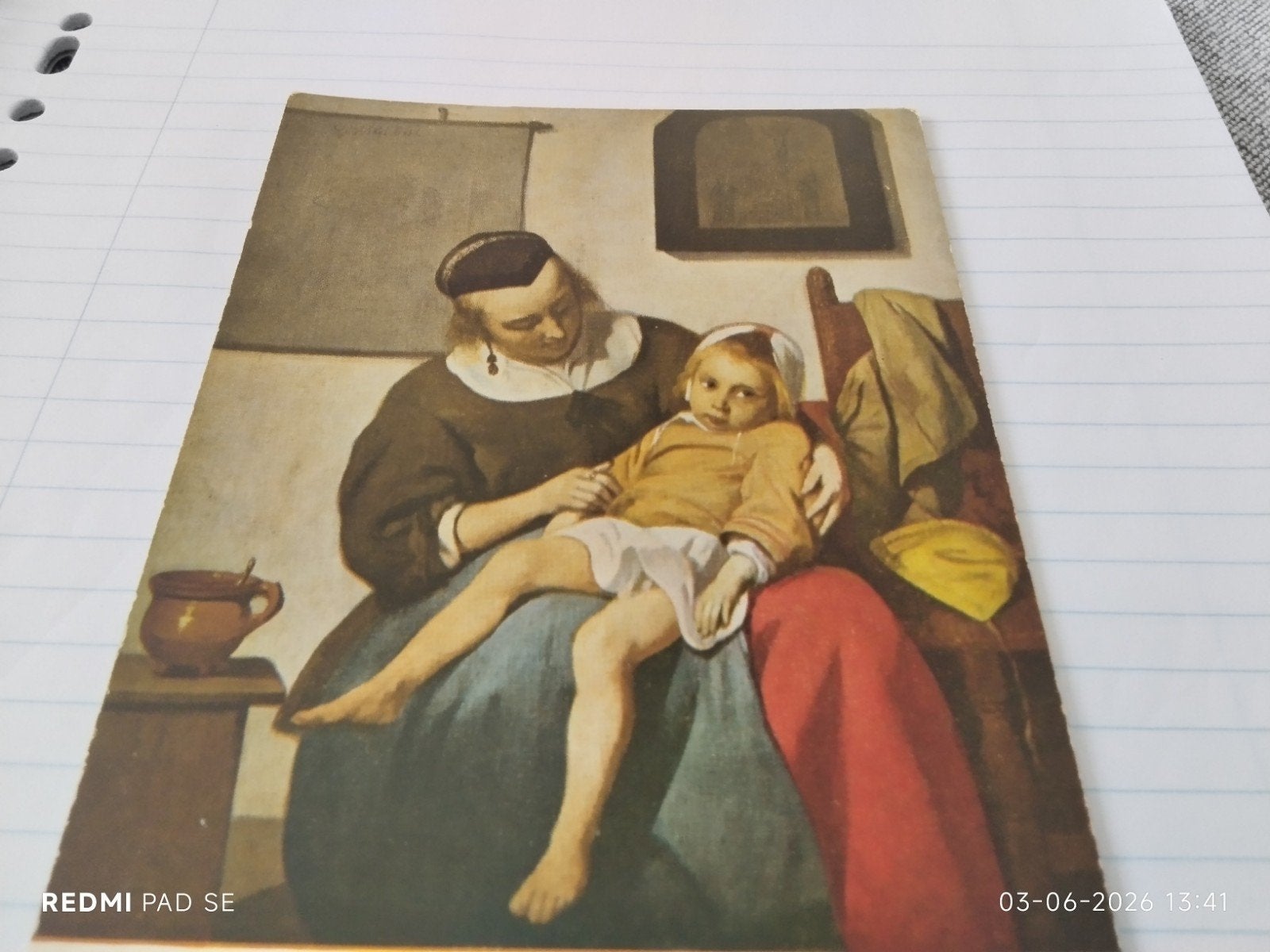 Ansichtkaart Gabriel Metsu - Het zieke kind, Ophalen of Verzenden, 1980 tot heden, Zuid-Holland