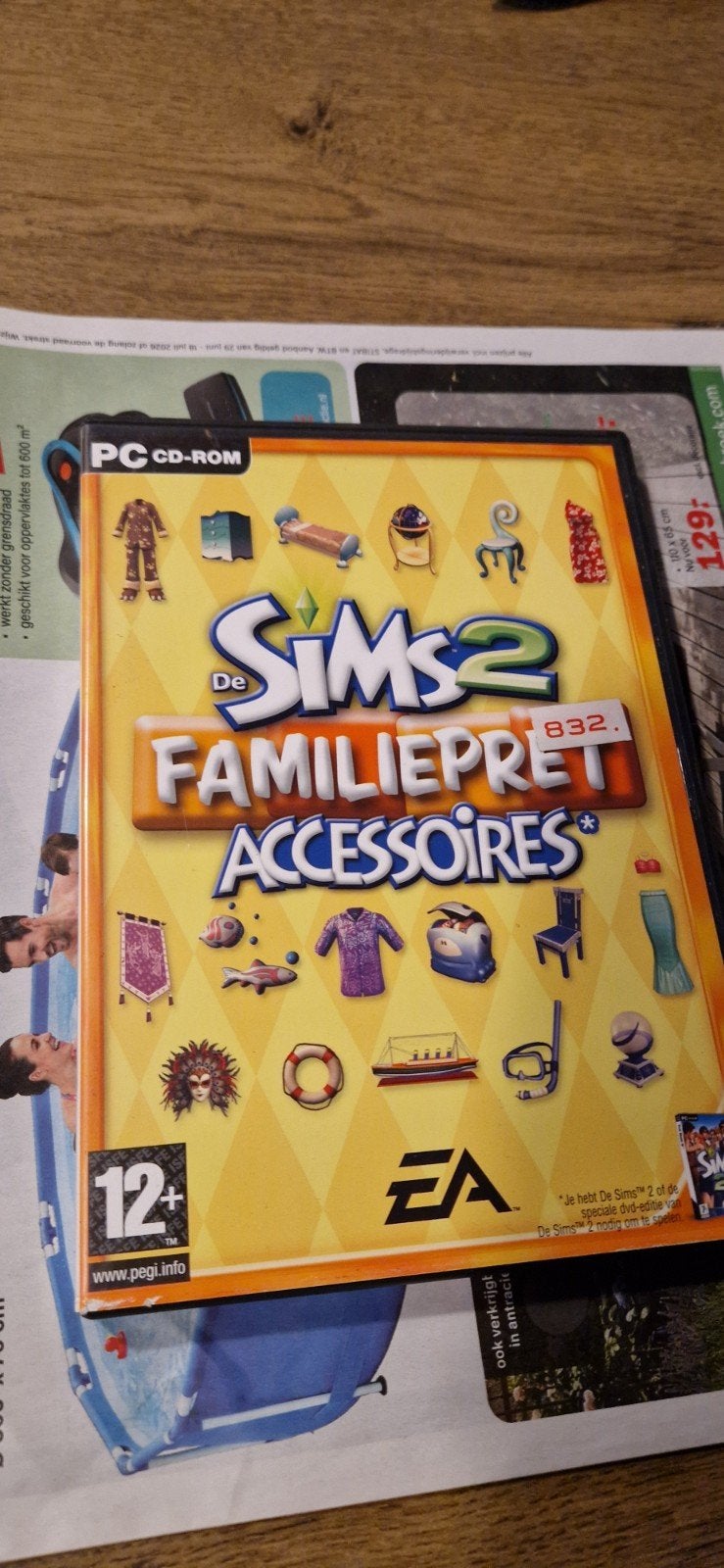 De Sims 2: Familiepret Accessoires PC CD-ROM, Gebruikt, 1 speler, Ophalen of Verzenden, Vanaf 12 jaar